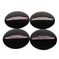 【cw】 4Pcs 56mm JCW Hub Caps Emblem Sticker for MINI R50 R52 R53 R55 R56 R57 R58 R59 R60 R61 R62 F55 F56