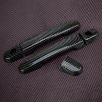 【CW】 1 Car Exterior Door Handle Cover Trim Scion Hatchback North America 2010 2009-2005 Carbon Texture