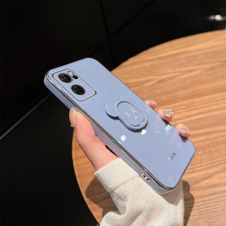 ป้องกันเลนส์กล้องชุบเคสแบบนิ่ม-realmec53ปลอกโทรศัพท์มือถือ-realme-เคสโทรศัพท์หมีขาตั้งโทรศัพท์