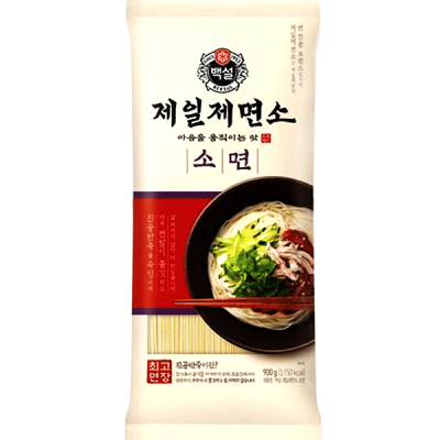 Cj Beksul Somyun Noodles โซเมียน เส้นหมี่เกาหลี เส้นทำพิบิมกุกซู มิลมยอน 500g 소면