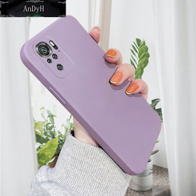 AnDyH Casing Case For Xiaomi Redmi Note 10 4G Case Soft Silicone Full Cover Camera Protection Shockproof Cases