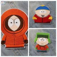 YTSKY แผ่นป้ายเย็บปักถักร้อยทำได้ด้วยตัวเองสำหรับเย็บลายอนิเมะ South Park แผ่นปักลายการรีดผ้าสติ๊กเกอร์ติดผ้าตกแต่งกระเป๋าเดินทาง