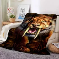 T Tiger Animal Blanket Sofa Car Bed Soft Warm Office Nap Air Conditioning y3