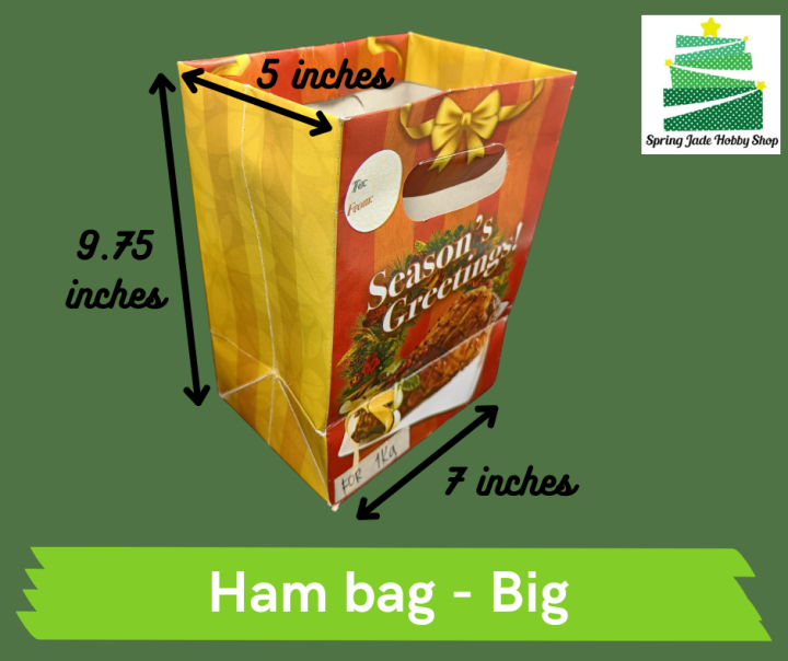 Spring Jade Ham Paper Bag (25pcs) Ham Deli Paper Bag sold by 25pcs