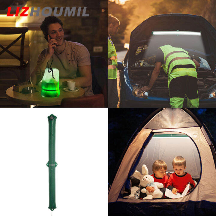 lizhoumil-โคมไฟเป่าลมตะเกียงตั้งแคมป์กลางแจ้งแบบพับได้-โคมไฟแม่เหล็ก-usb-หลอด-led-แบบพกพาหรี่แสงได้ไฟ-led-สำหรับตั้งแคมป์2ชิ้น