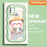 YIWESAN Casing For Samsung galaxy A11 M11 Case Cartoon Lovely Duck
