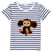 เด็กหญิงเด็กชายแถบเย็บปะติดปะต่อกัน Cheburashka ลำลองแบบเย็บปะ0000หลวม