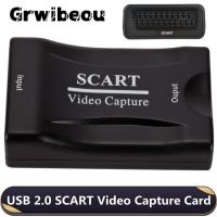 Grwibeou USB 2.0 Video Capture Card 1080P Scart Gaming Record Box Live Streaming Recording Home Office DVD Grabber Plug And Play Adapters Cables