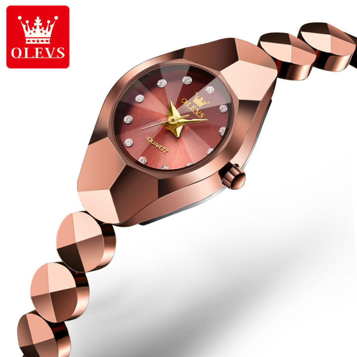 olevs-นาฬิกาสำหรับผู้หญิงออริจินัลกันน้ำ-2023-ใหม่ขายสไตล์เกาหลีหรูหรา-fritillary-หน้าปัดสี่เหลี่ยมหรูหราสแตนเลสซื้อ-1-แถม-1