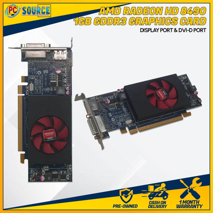AMD RADEON HD 8490 1GB GDDR3 GRAPHICS CARD DISPLAY PORT AND DVID