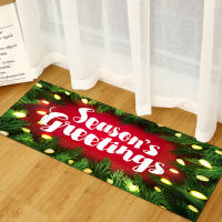 2022 Christmas Carpets Merry Christmas Outdoor Floor Mat Xmas Doormats Santa Ornament Decoration Area Rug for Home New Year Gift