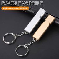 1 Pcs 150 Decibel Outdoor SOS Whistle Aluminum Alloy Survival Whistle Keychain Hunting Climbing Hiking Camping Safety Whistle Survival kits