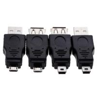 ตัวเปลี่ยน OTG 5pin F/ M อะแดปเตอร์แปลง USB ตัวผู้เป็นหัวรับยูเอสบีไมโคร10ชิ้น