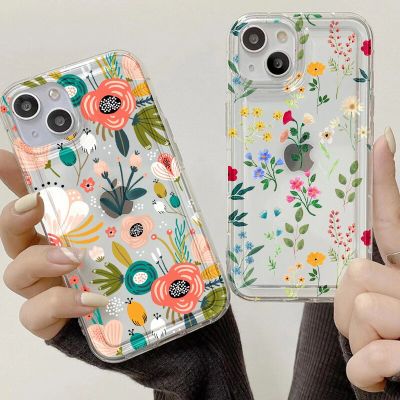 Soft Case For Samsung A54 A53 A52 5G Flower Cover S23 S22 S21 Ultra S23 Plus S20 S21 FE A13 A12 A21S A32 A33 A34 A51 A71 A73 A14 Phone Cases