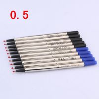 5สีดำและ5สีน้ำเงินหมึกเติมปากกาสำหรับเครื่องเขียน0.5ไส้ปากกาลูกบอลกลิ้ง