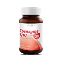 Vistra Coenzyme Q10 30 Capsules วิสทร้า โคเอ็นไซต์ คิวเท็น 30 แคปซูล