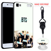 BTS เคสโทรศัพท์สำหรับ VIVO Y37ซิลิคอนนุ่มกรณีที่มีรูปแบบเดียวกันแหวนและเชือก