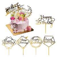 【hot】 4 Colors Personalised Cup Toppers Decoration Accessories Kids Boy 5/6/7Pcs Happy Birtday 26413