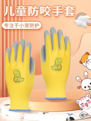 High-end Original Pet anti-bite gloves children anti-hamster bite anti-cat scratch feeding rabbit feeding parrot cat scratch anti-scratch anti-scratch hand