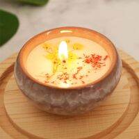 【CW】 2PCS Dried Scented Candle Fragrance Ceramics Cup Decoration soy