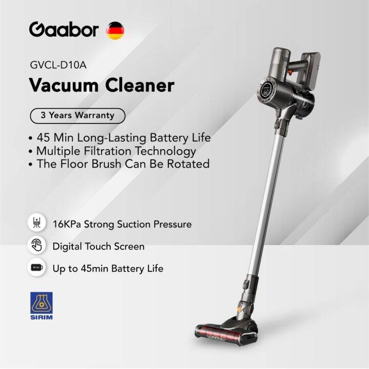 NEW Gaabor GVCLD10A 16000Pa HEPA Filtration Vacuum Cleaner Cordless