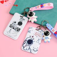 【hot sale】 ☏✻ B11 EBINLANDS Certificate Cover Cartoon Card Holder Spaceman Access Card Protector Card Cover Cute Women Men Wallet Student Keychain Doll Card Sliding Card Case