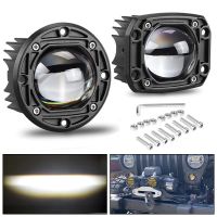 3 Inch 8D Lens Led Work Light 6000K White 3500K Yellow Flush Mount Driving Light Fog Lights for Car Truck Off Road 4x4 12V 24V