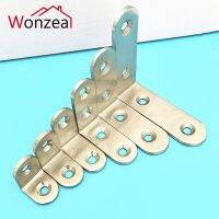 ✾▬卍 Thickened 2.5mm/3mm L Shape Corner Bracets Stainless Steel Brackets 90 Angle Joint Fastener Shelf Support for Furniture Hardware