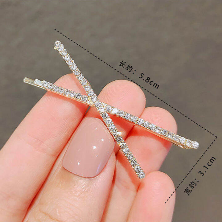 cw-2pcs-3pcs-new-cross-crystal-hairpins-rhinestones-x-hair-clips-barrettes-simple-side-clip-bridal-headwear-girl-hair-accessories