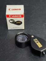 แว่นขยาย Canon LOUPE FULL HD เลนส์กระจก 10X18 mm พับเก็บได้ จับถนัดมือ เหมาะสำหรับอ่านหนังสือ ส่องพระ ส่องเพชร ส่องแผงวงจร ฯลฯ