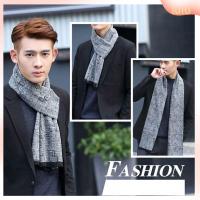 LULU Simple Soft High Quality Neck Warmer Autumn Winter Shawls Mens Scarf