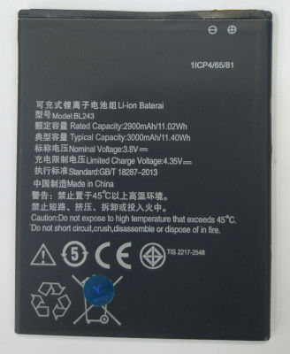 แบตเตอรี่ Lenovo K3 Note/A7000 (BL243) รับประกัน 3 แบต Lenovo K3 Note/A7000