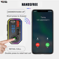 เครื่องส่งสัญญาณ FM จาก Wildsea เครื่องเล่น MP3สำหรับยานพาหนะโทรแบบแฮนด์ฟรีพร้อมเครื่องส่งสัญญาณ FM สำหรับเพื่อนครอบครัวของขวัญเพื่อนบ้าน