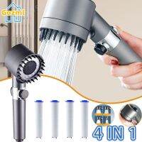 4 Modes Shower Head High Pressure Showerhead Portable Filter Rainfall Faucet Tap Bathroom Bath Home Innovative Accessories