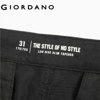 Giordano Men กางเกงลำลองขายาว เข้ารูป เอวต่ำ ผ้าฝ้าย 100% Free Shipping 13119610TH