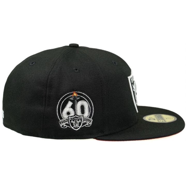 ใหม่-หมวกแก๊ป-60th-season-59fifty-las-vegas-raiders-สีดํา