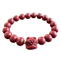 Wholesale Natural Cinnabar Bracelet Raw Ore Purple Gold Sand Lion Bracelet for Women Men Gift Amulet Fashion Jewelry