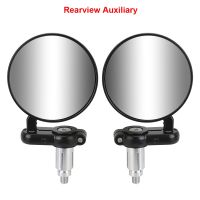 22mm Universal Motorcycle Mirrors Rearview Side Mirror Motorbike Accessories 2pcs Handle Bar End Mounting