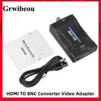 Adaptor Video BNC ke HDMI konverter tampilan HD HDMI ke BNC 1080P/720P mendukung sinyal SDI dengan kabel USB catu daya