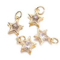 【CC】☎♤  10Pcs/Lot Star Round Charms Metal Alloy Handmake Necklace Pendant Jewelry Accessories