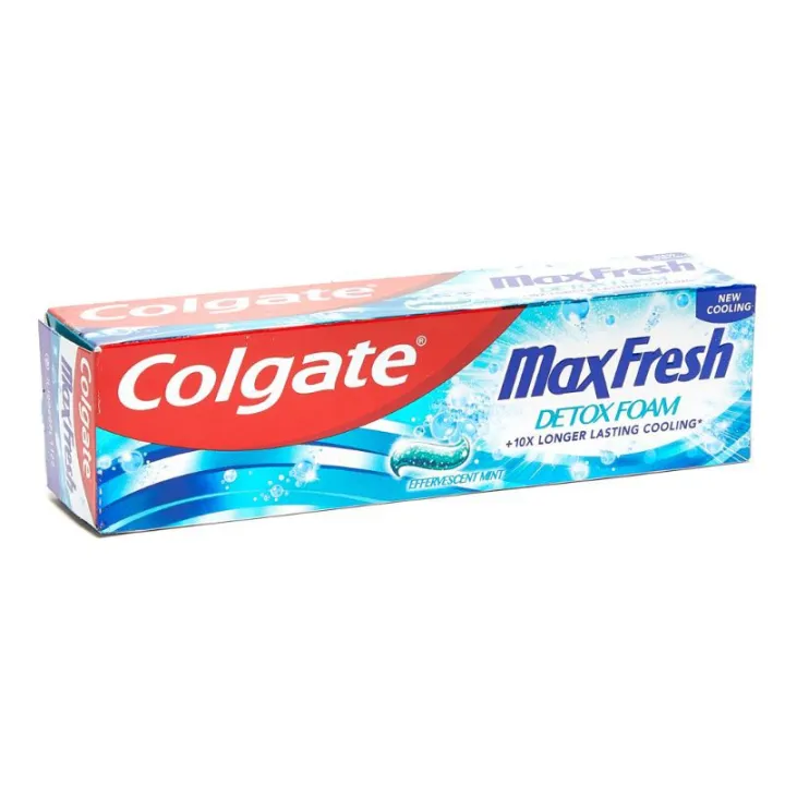 `,Colgate Max Fresh Detox Foam Toothpaste (75ML) Lazada PH