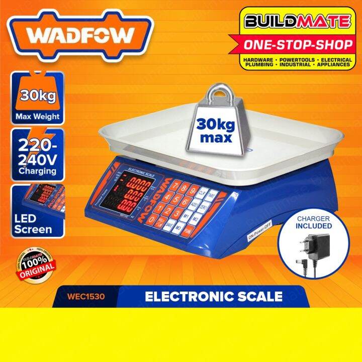 BUILDMATE Wadfow Electronic Scale 30KG Digital Weighing Scale LED ...