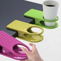 Tea Accessories Home Office Desk Table Cup Clip Drink Cup Cans Coffee Mug Holder Folder