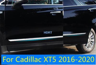 ชิ้นส่วนรถยนต์สติกเกอร์แถบยางกันประตูข้างรถพลาสติก ABS โครเมียมสำหรับ XT4คาดิลแลค2018/XT5 2016อุปกรณ์เสริมรถยนต์87Tixgportz