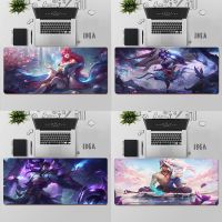 LOL Ahri Kindred Thresh Yaso Yone Gaming Mouse Pad แผ่นรองเม้าส์ขนาดใหญ่ แผ่นรองเม้าส์คอมพิวเตอร์ แผ่นรองเม้าส์ Mousepad ขนาดใหญ่