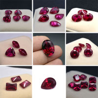 Wisdom and Guardian Stone 3A Mozambique Ruby Corundum Spinel รูปทรงต่างๆโมเสคเครื่องประดับ Diy Pigeon เลือดสีแดง AAA 5-7 มม.