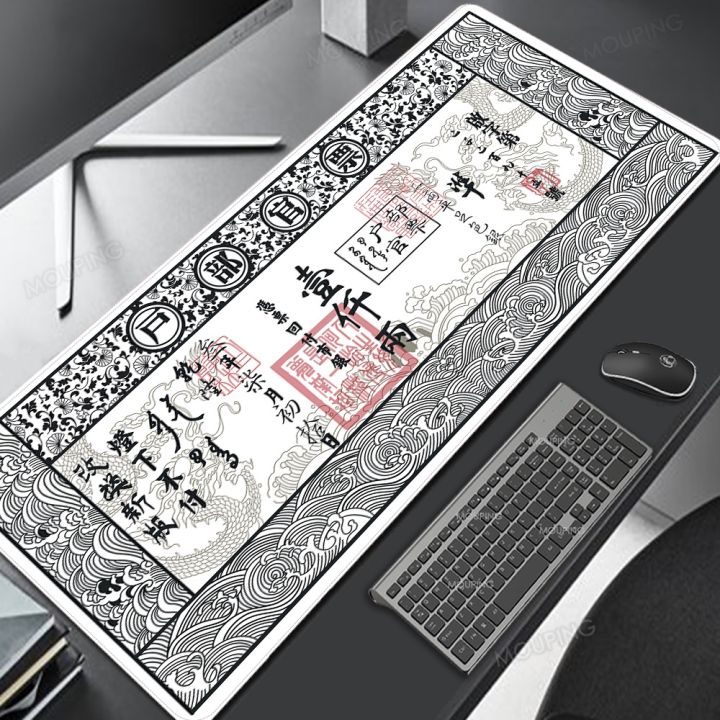 white-and-black-art-gaming-mouse-pad-laptop-gamer-keyboard-deskmat-japanese-mousepad-personalized-office-computer-carpet-playmat