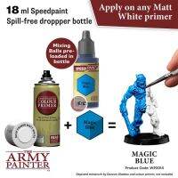 ?มีของพร้อมส่ง? Army Painter Speedpaint Magic Blue 18ml AP-WP2014 สีทาโมเดล สีอะคริลิค สูตรน้ำ มี Mixing balls ในขวด