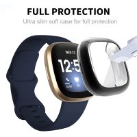 Protective Cover Case For Fitbit Versa 4/Versa Sense 2 Watch Soft TPU Protection Shell Screen Full Protector Watch Accessories