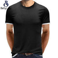 60%cotton 35%polyester 5%spandex Solid Color Round Neck Short-sleeved Men T-shirt【fast】